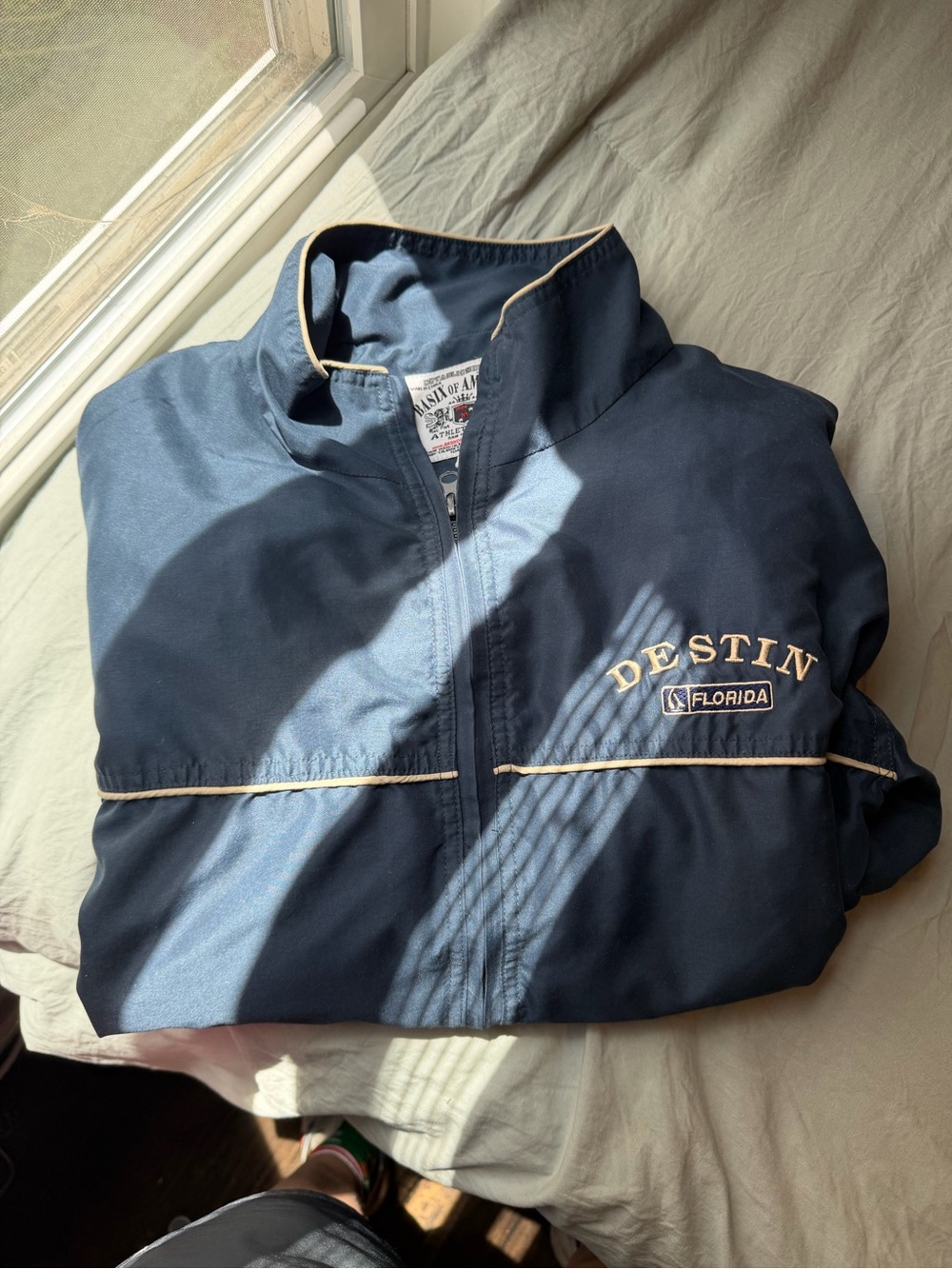 Destin Florida Men's Navy Windbreaker Jacket